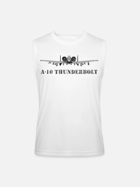 A10 Thunderbolt Frontline Print - Men’s Performance Sleeveless Shirt - white
