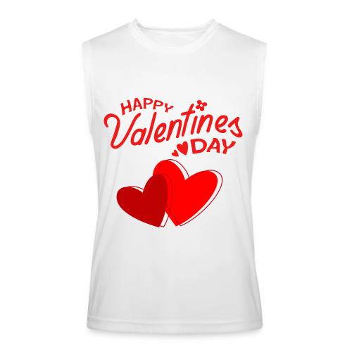 Heart design, Love, Valentine's Day, February 14 - Men’s Performance Sleeveless Shirt