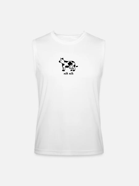 milk milk - Men’s Performance Sleeveless Shirt - white
