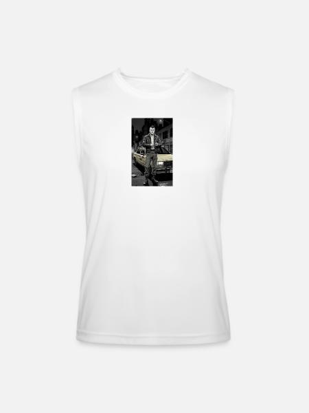 Noir Punk Taxi Driver - Men’s Performance Sleeveless Shirt - white