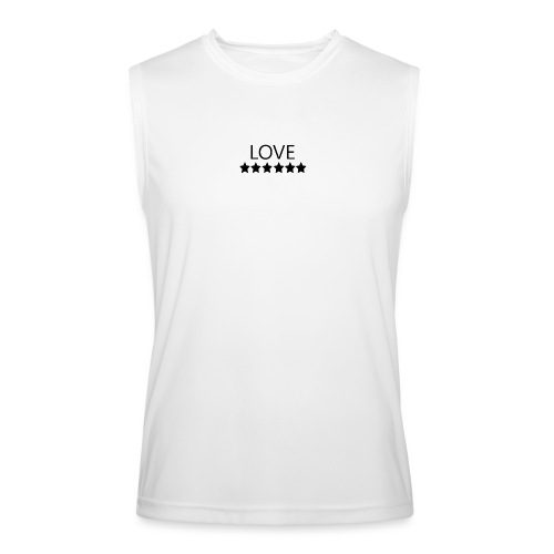 LOVE (Black font) - Men’s Performance Sleeveless Shirt