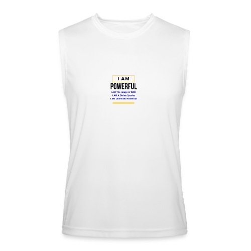 I AM Powerful (Light Colors Collection) - Men’s Performance Sleeveless Shirt