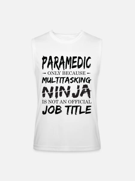 Ninja Paramedic - Men’s Performance Sleeveless Shirt - white