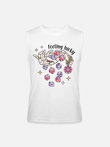 Feeling Lucky - Men’s Performance Sleeveless Shirt - white