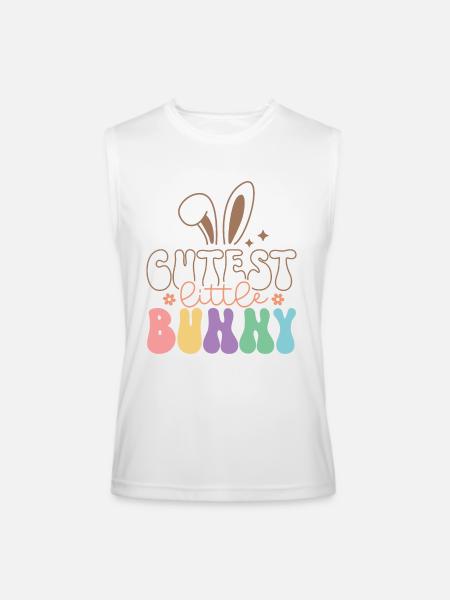 Cutest Little Bunny - Men’s Performance Sleeveless Shirt - white