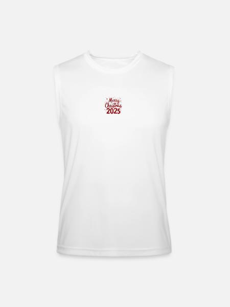 merry christmas - Men’s Performance Sleeveless Shirt - white