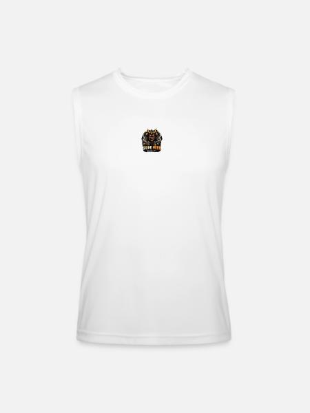 Grind Mode Warrior Hustle - Men’s Performance Sleeveless Shirt - white