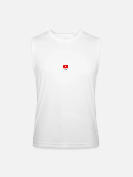 Youtube - Men’s Performance Sleeveless Shirt - white