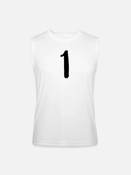 1 - Men’s Performance Sleeveless Shirt - white