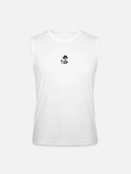 Skeleton Whiskey Noir - Men’s Performance Sleeveless Shirt - white