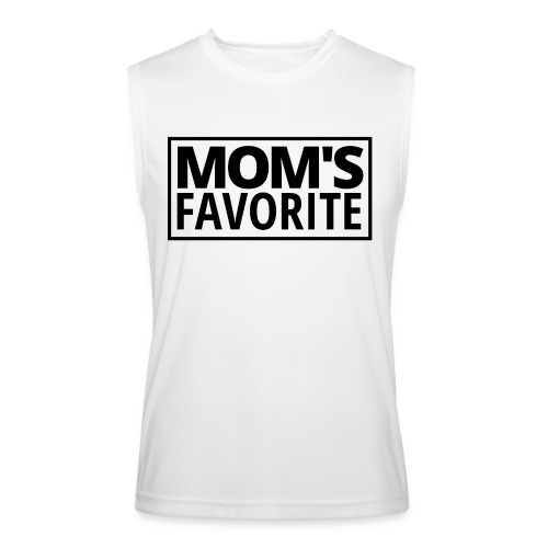 MOM'S FAVORITE (Black Stamp Logo) - Men’s Performance Sleeveless Shirt