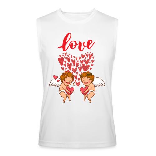 Cupid Love Designs, cupid love angel vibration. - Men’s Performance Sleeveless Shirt