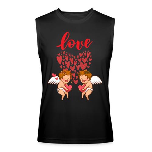 Cupid Love Designs, cupid love angel vibration. - Men’s Performance Sleeveless Shirt
