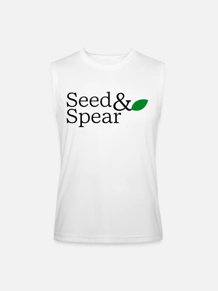 Seed Spear - Men’s Performance Sleeveless Shirt - white