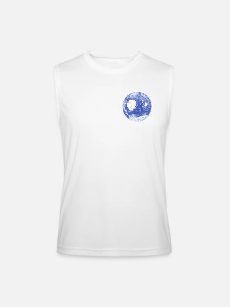 Retro Disco Ball - Men’s Performance Sleeveless Shirt - white