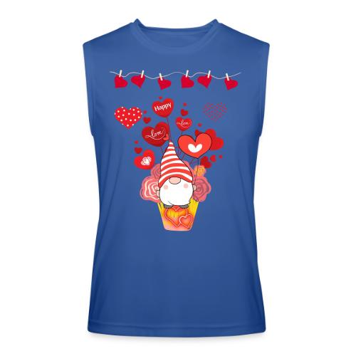 Design wrapped in love hearts, vibrating in love. - Men’s Performance Sleeveless Shirt