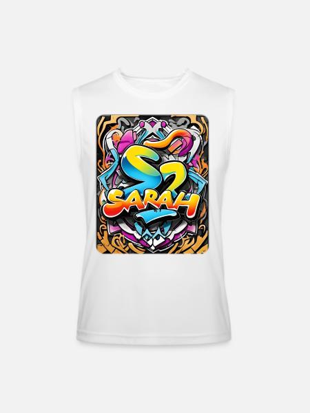 Sarah - Men’s Performance Sleeveless Shirt - white