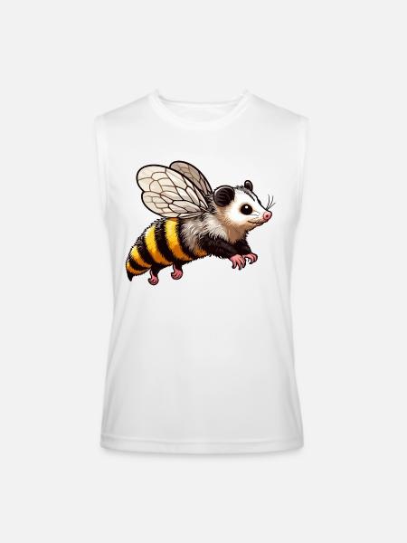 Bumble Opossum - Men’s Performance Sleeveless Shirt - white
