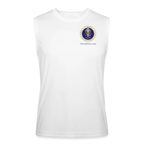 The People's Seal with blue url - Men’s Performance Sleeveless Shirt