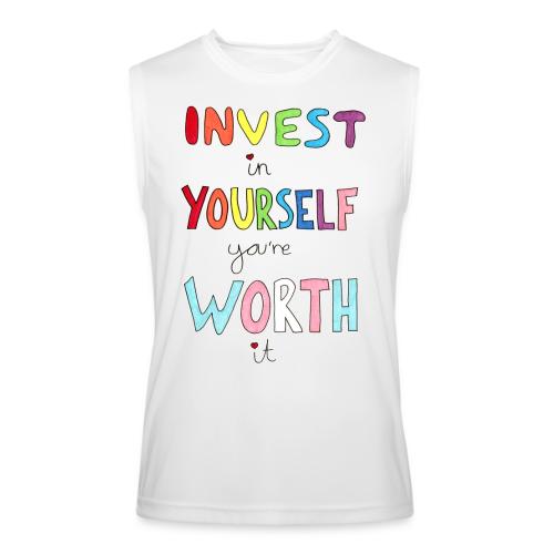 Invest in Yourself you're Worth it - Men’s Performance Sleeveless Shirt