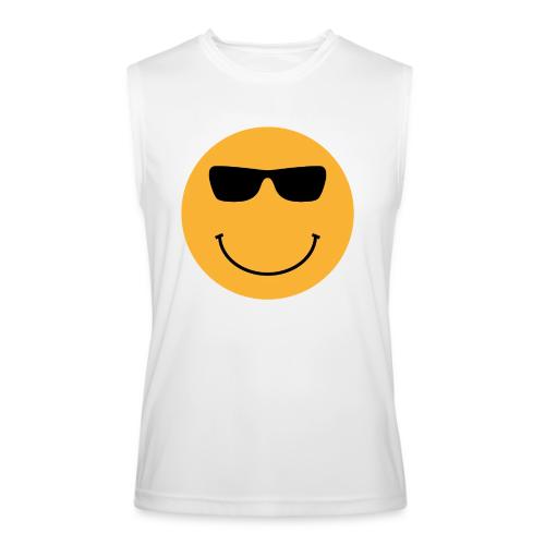 Orange Face with Sunglasses - Men’s Performance Sleeveless Shirt