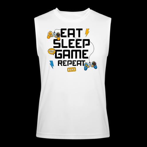 Eat Sleep Game Repeat! - Men’s Performance Sleeveless Shirt