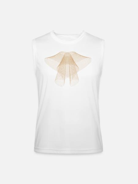 Abstract Dot Design - Men’s Performance Sleeveless Shirt - white