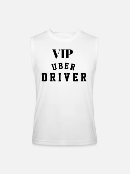Uber Driver VIP - Men’s Performance Sleeveless Shirt - white - Front