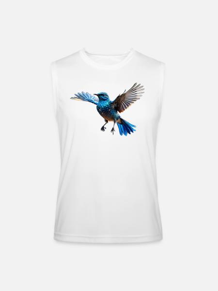 Beautiful bird - Men’s Performance Sleeveless Shirt - white