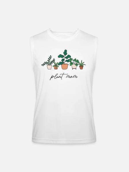 Plant Mom - Men’s Performance Sleeveless Shirt - white