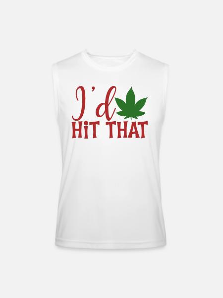 I d Hit That - Men’s Performance Sleeveless Shirt - white