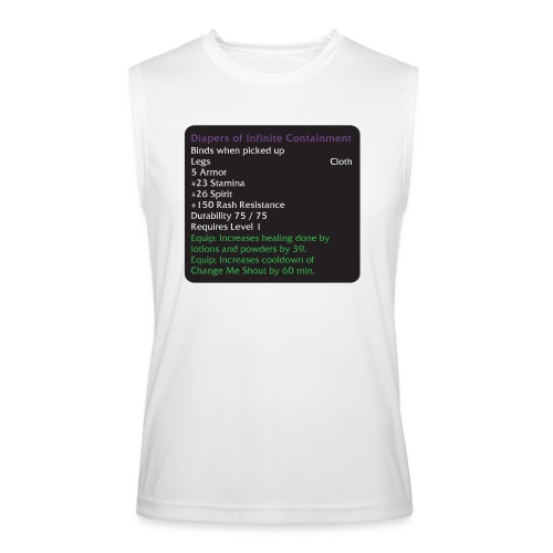 Warcraft Baby: Diapers of Infinite Containment - Men’s Performance Sleeveless Shirt