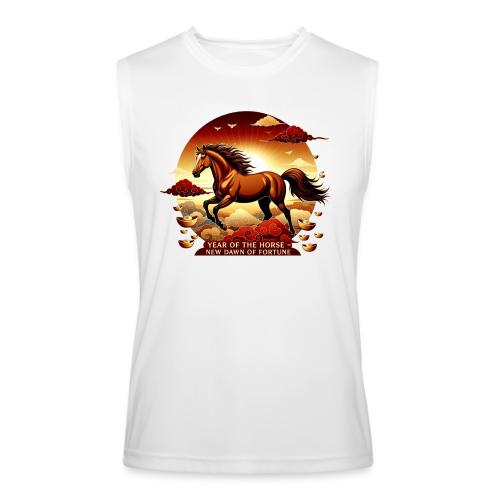 Year of the Horse Sunrise T Shirt, Lunar New Year - Men’s Performance Sleeveless Shirt