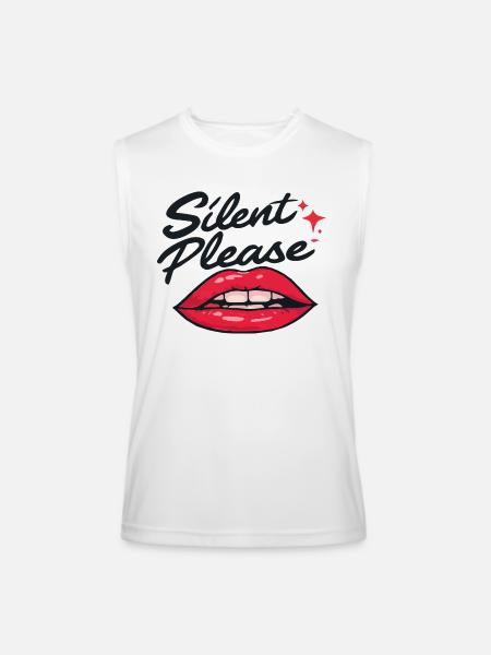 Stillness Speaks - Men’s Performance Sleeveless Shirt - white