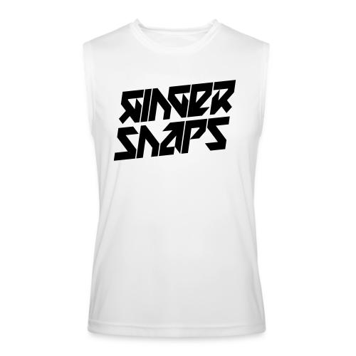 Ginger Snap5 logo (two lines black) - Men’s Performance Sleeveless Shirt