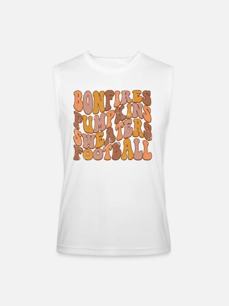 Bonfires pumpkins - Men’s Performance Sleeveless Shirt - white