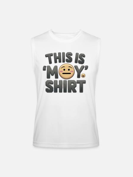 This is My ‘Meh’ Shirt - Men’s Performance Sleeveless Shirt - white
