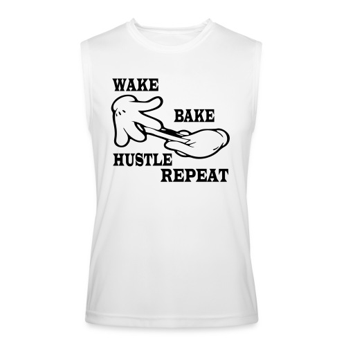Wake bake hustle repeat - Men’s Performance Sleeveless Shirt