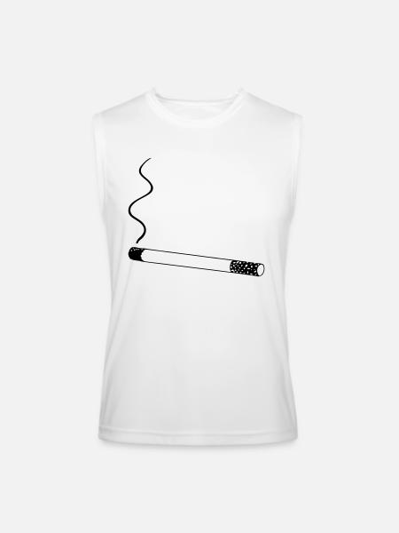 smoking - Men’s Performance Sleeveless Shirt - white