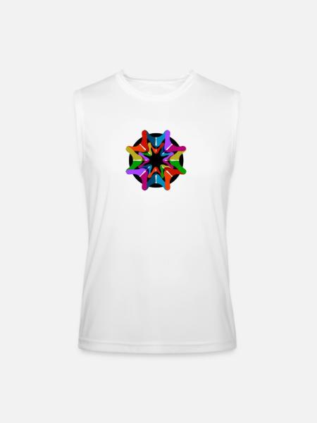 NGO - Men’s Performance Sleeveless Shirt - white