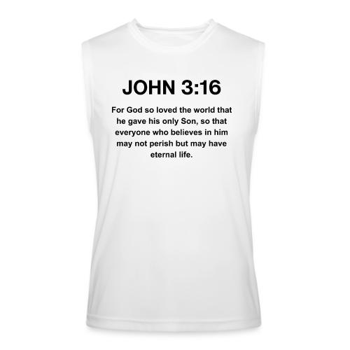 John 3:16 Christian Apparel – Bible Verse Clothing - Men’s Performance Sleeveless Shirt