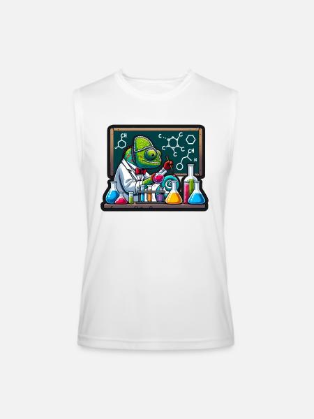 Chemical Chameleon - Men’s Performance Sleeveless Shirt - white