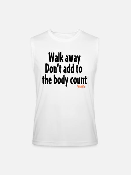 Body count - Men’s Performance Sleeveless Shirt - white