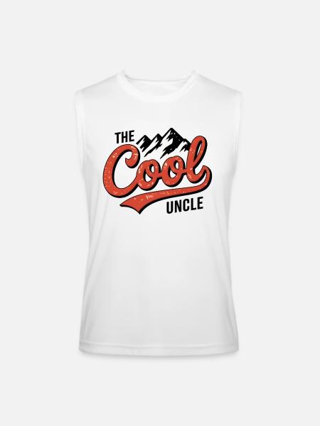 The cool uncle - Men’s Performance Sleeveless Shirt - white