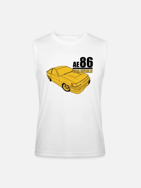 Toyota AE86 - Men’s Performance Sleeveless Shirt - white