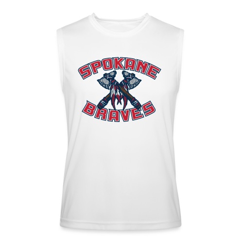 Spokane Braves Home Logo - Men’s Performance Sleeveless Shirt