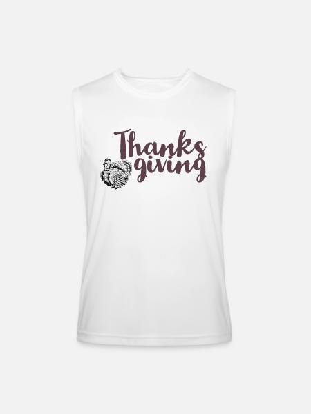 Thanks giving - Men’s Performance Sleeveless Shirt - white
