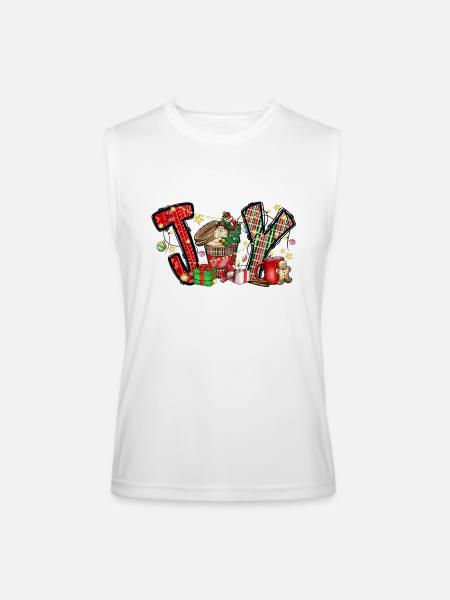 Christmas Joy - Men’s Performance Sleeveless Shirt - white - Front