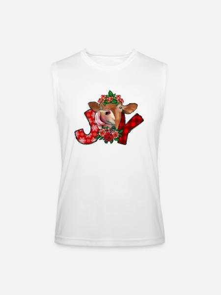 Joy - Men’s Performance Sleeveless Shirt - white - Front
