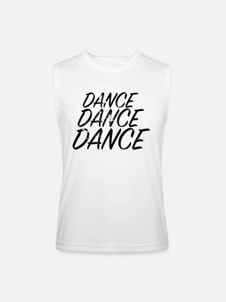 DANCE DANCE DANCE - Men’s Performance Sleeveless Shirt - white - Front